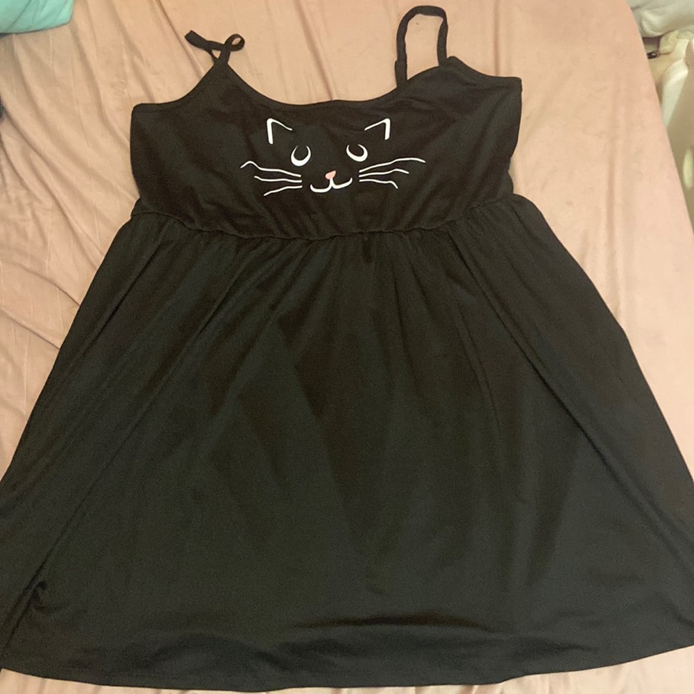 Kawaii hot topic cat face dress 3